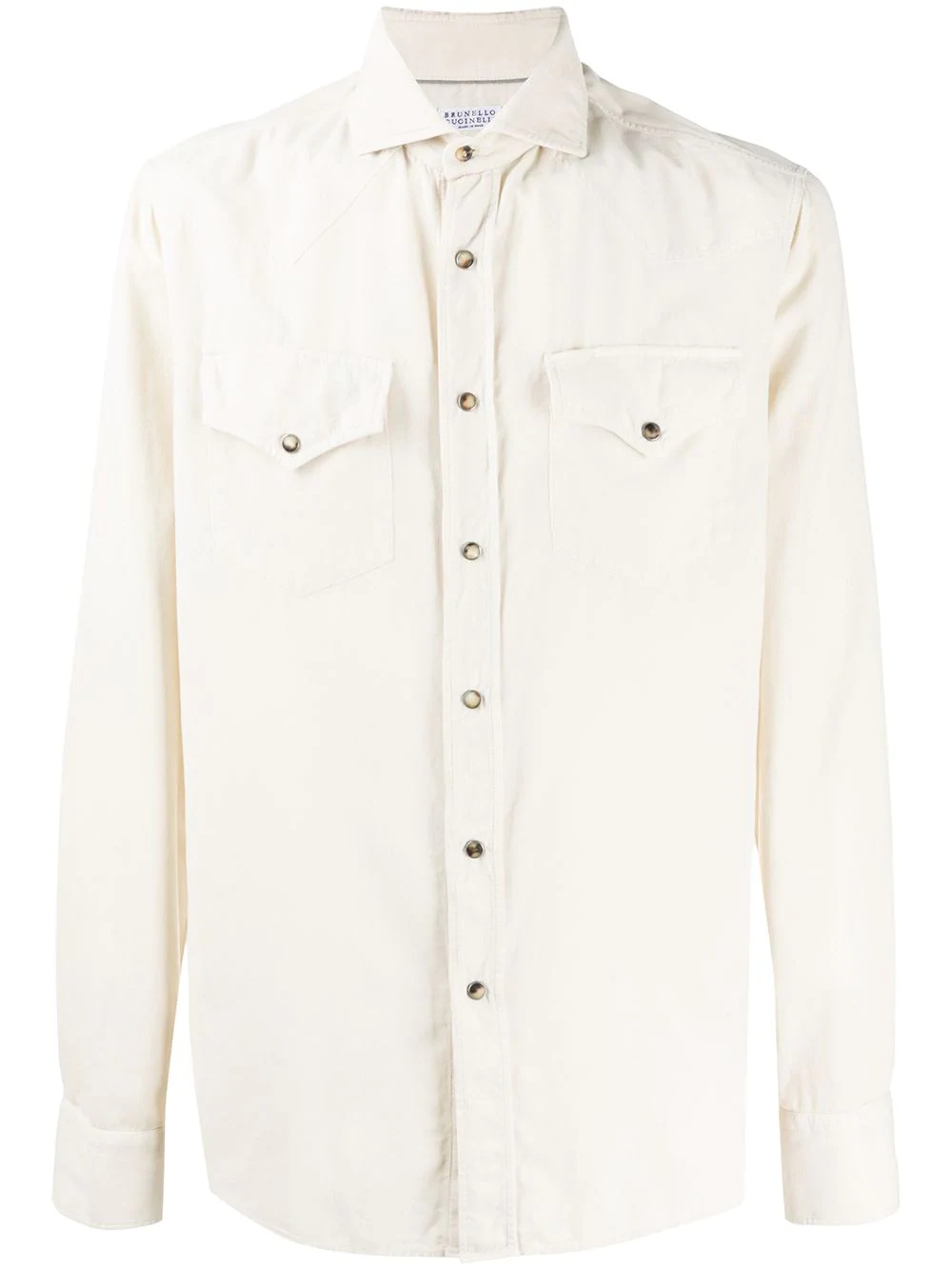 two-pocket long-sleeved shirt - 1