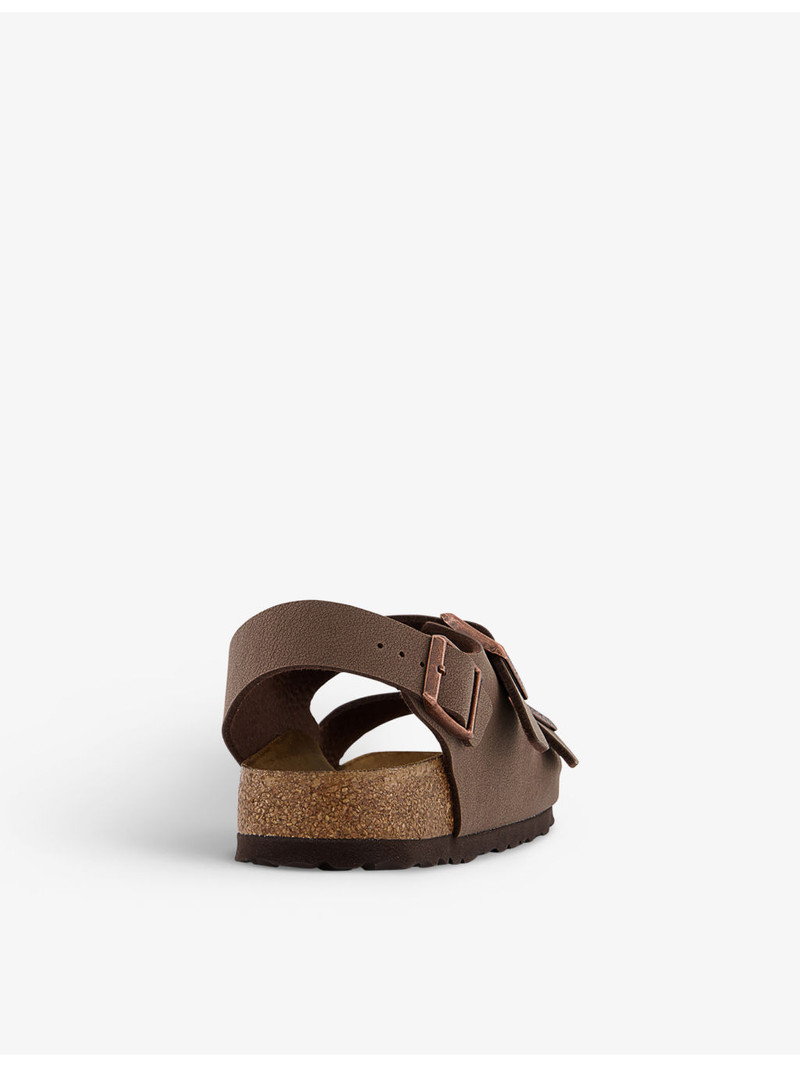 BIRKENSTOCK Milano buckle-embellished faux-leather sandals outlook