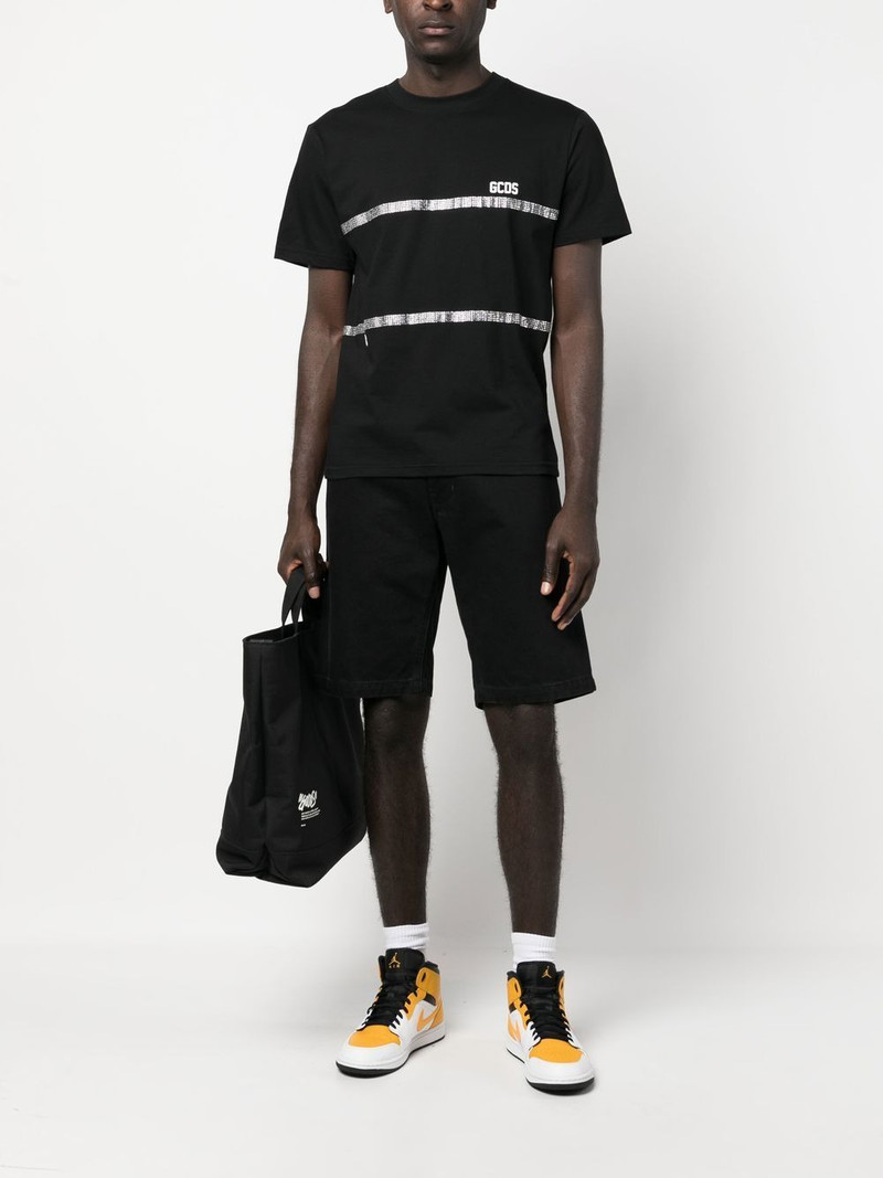 GCDS crystal embellished T-shirt outlook