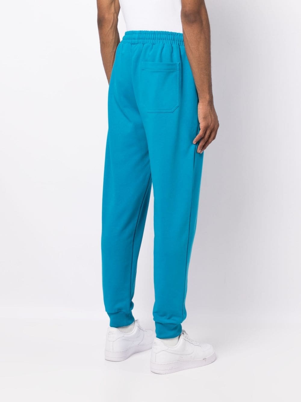 photographic-print cotton track pants - 4