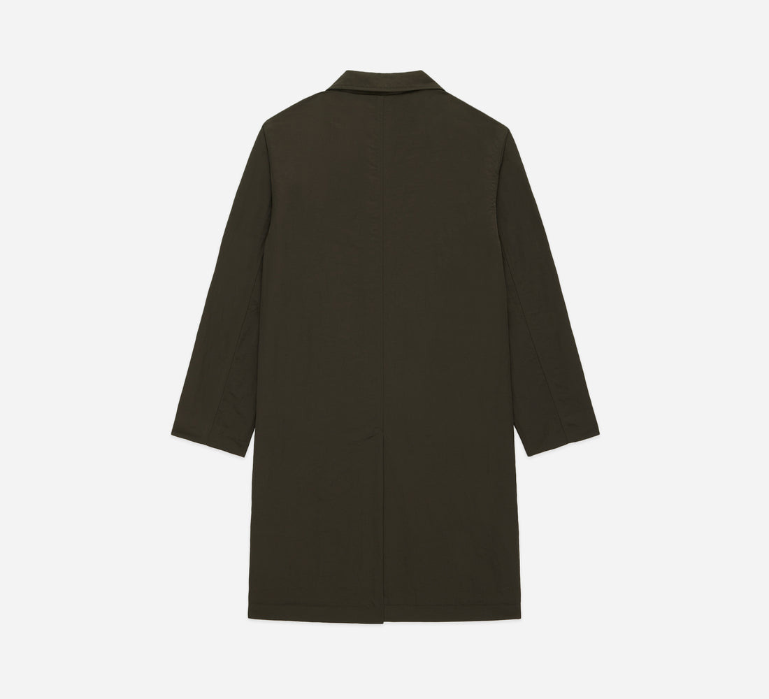 Mac Coat - Olive Wrinkle Nylon - 2