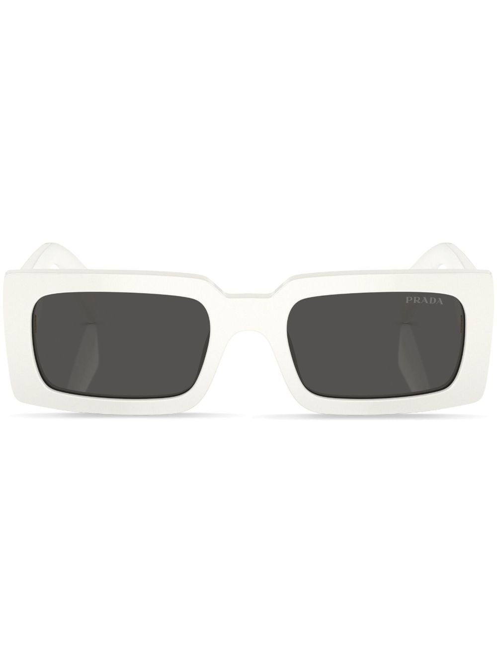 logo-lettering rectangular sunglasses - 1