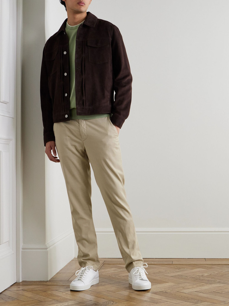 Canali Cotton T-Shirt Green outlook