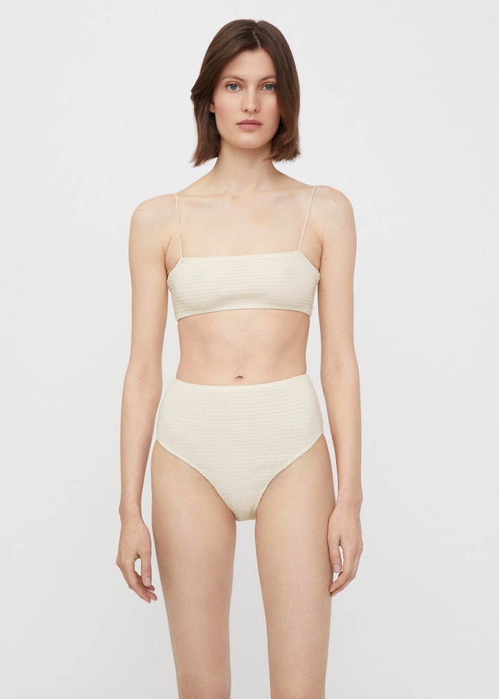 Smocked bikini top tofu - 3