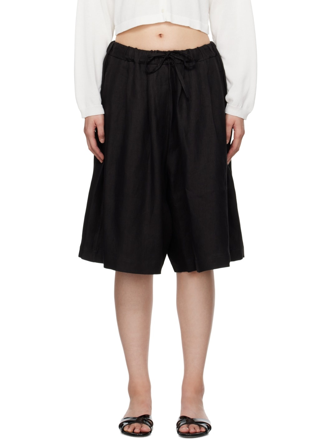 Black Maxi Shorts - 1