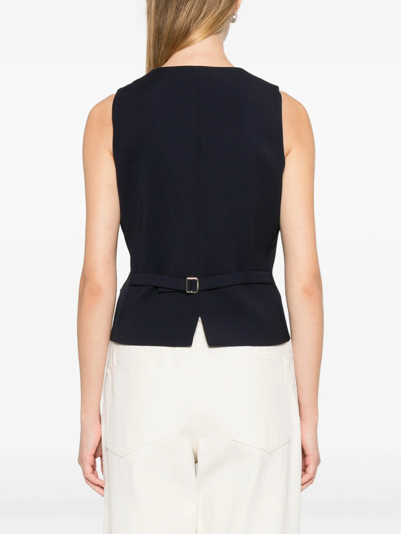 Max Mara Studio Max Mara Studio Buttoned V-neck Gilet outlook