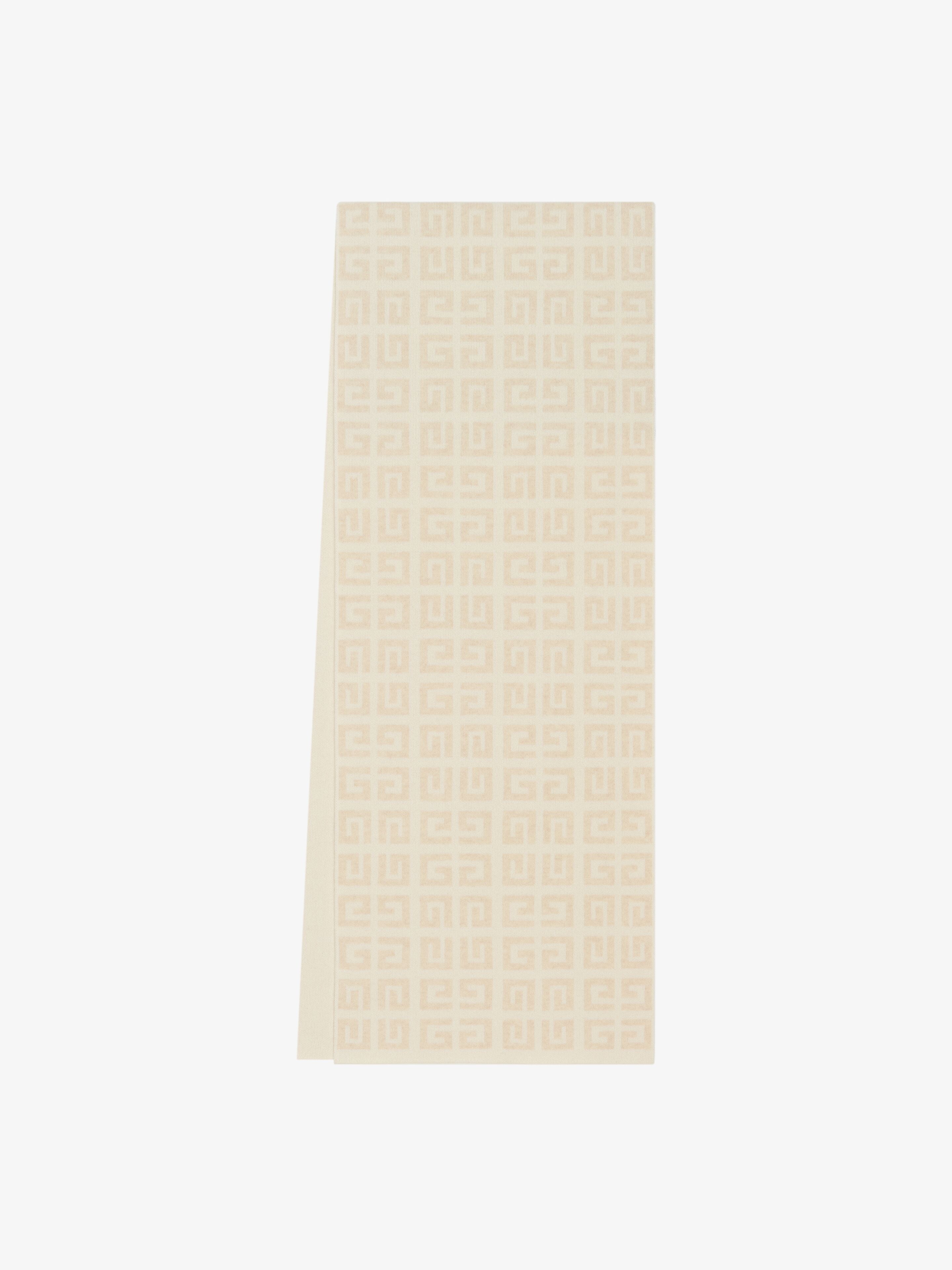 GIVENCHY 4G DOUBLE SIDED SCARF IN WOOL AND CASHMERE - 4