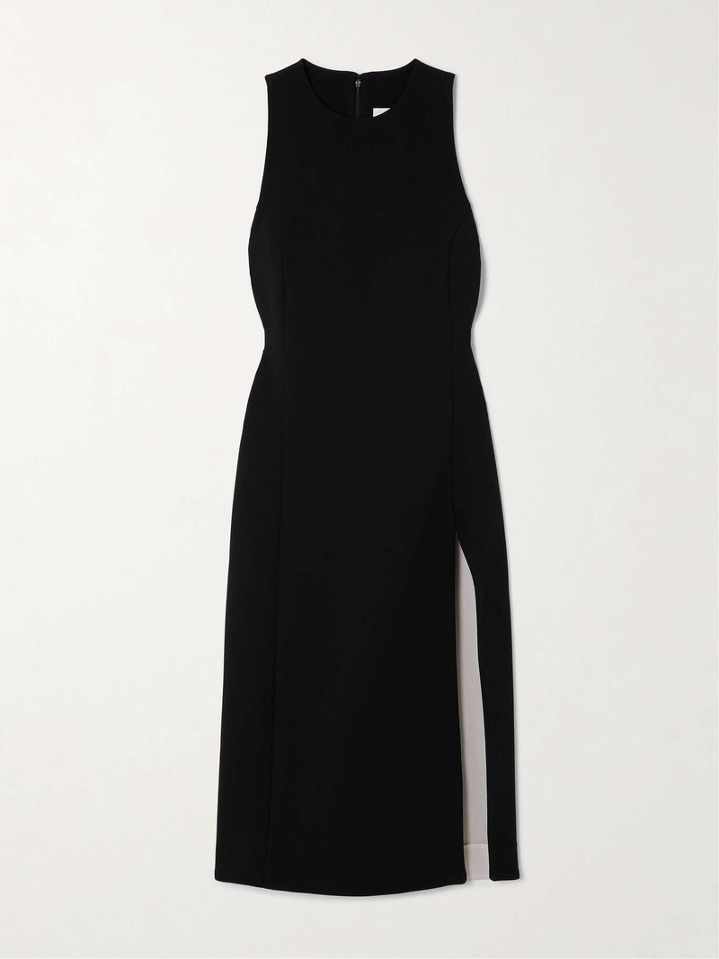Wool-crepe midi dress - 1