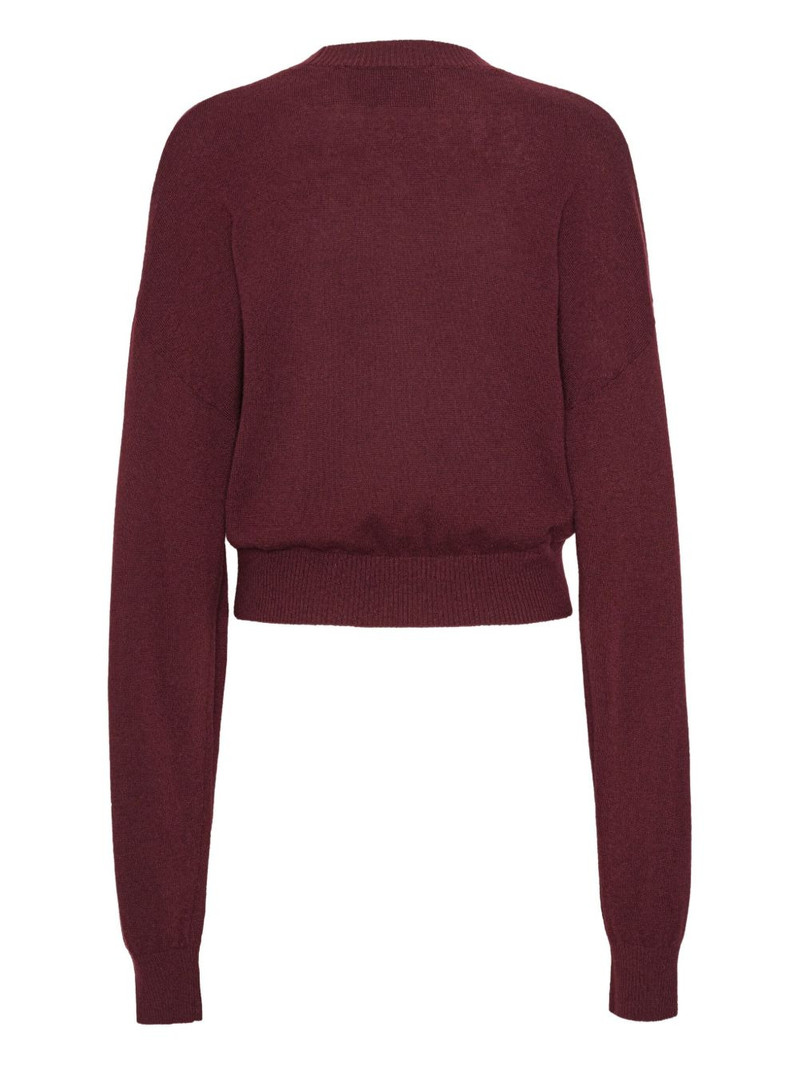 ROTATE crew-neck merino-cashmere blend sweater outlook