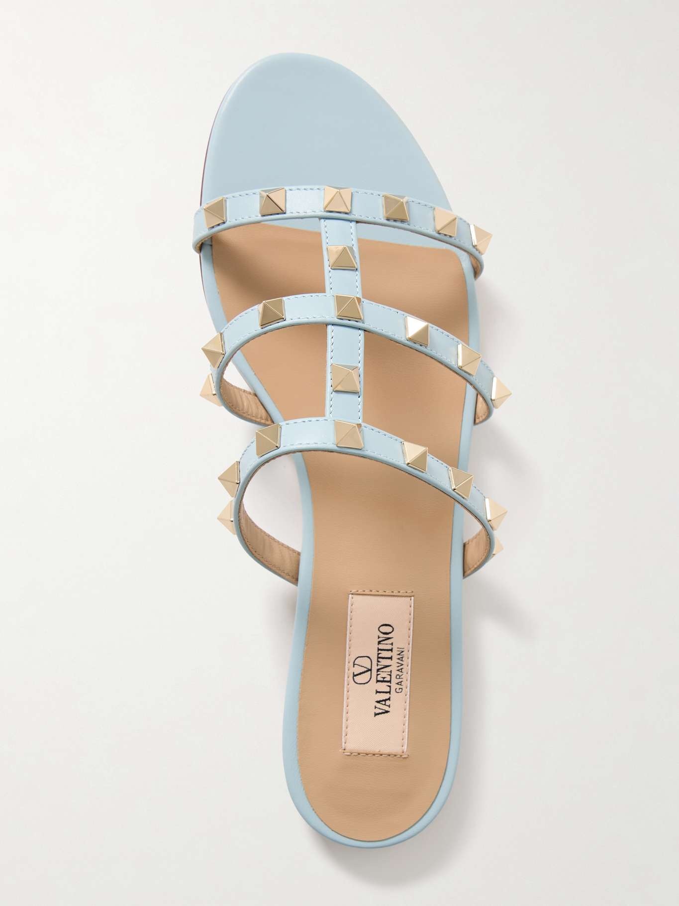 Rockstud leather sandals - 5