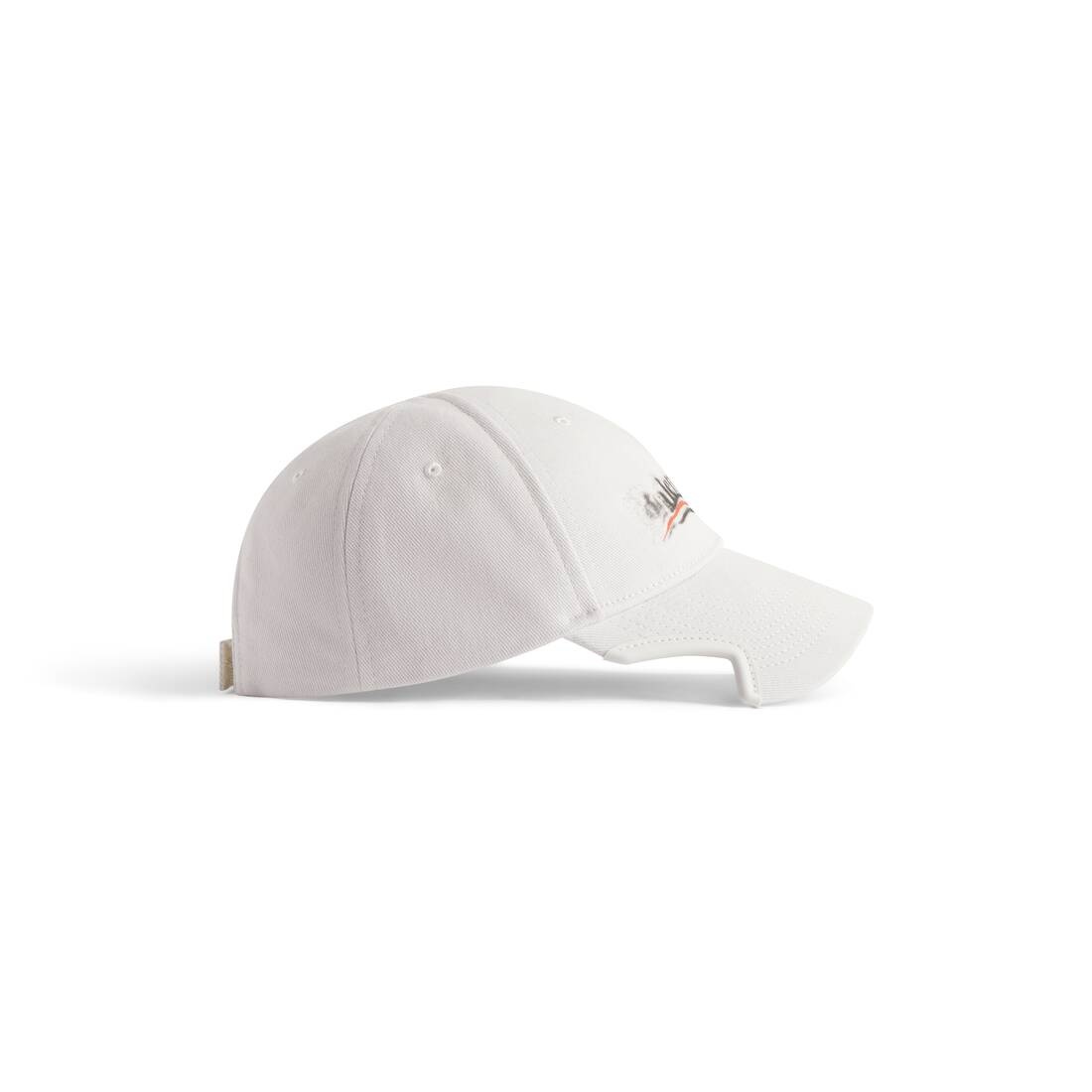 Political Stencil Cap in Off White/black - 4