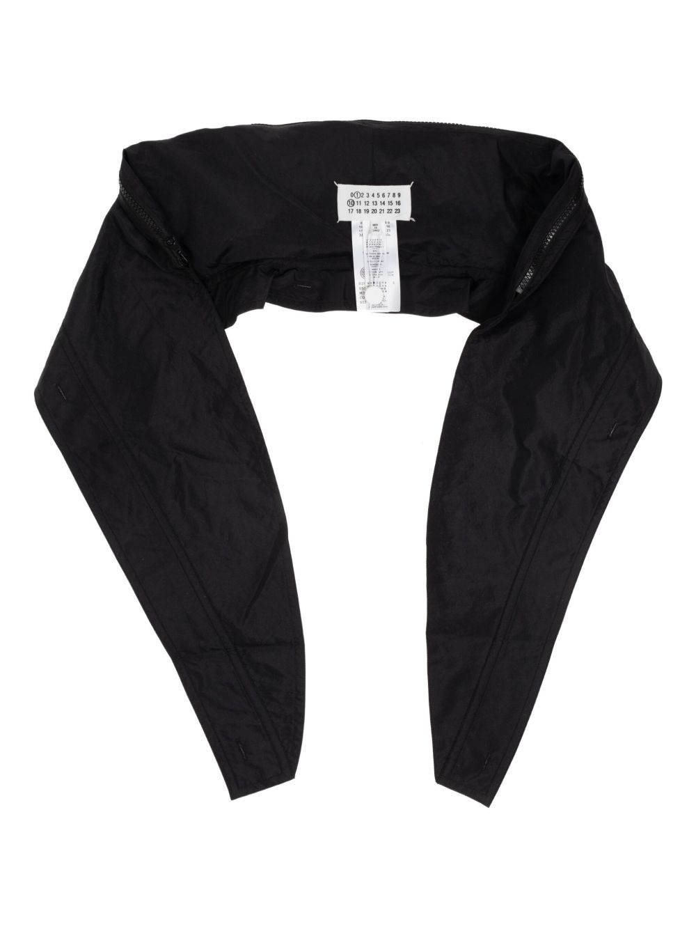 hooded zip-up scarf - 3