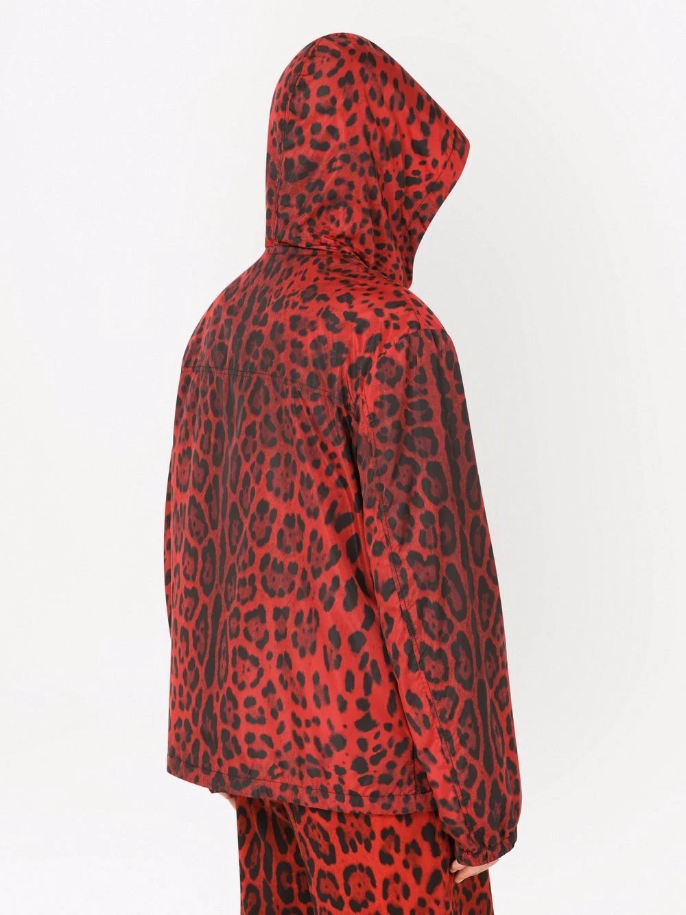 leopard-print hooded jacket - 6