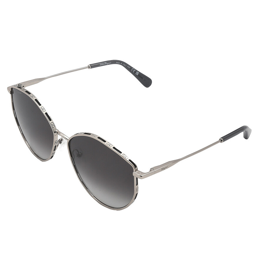 Salvatore Ferragamo Grey Gradient Irregular Ladies Sunglasses SF264S 785 60 - 5