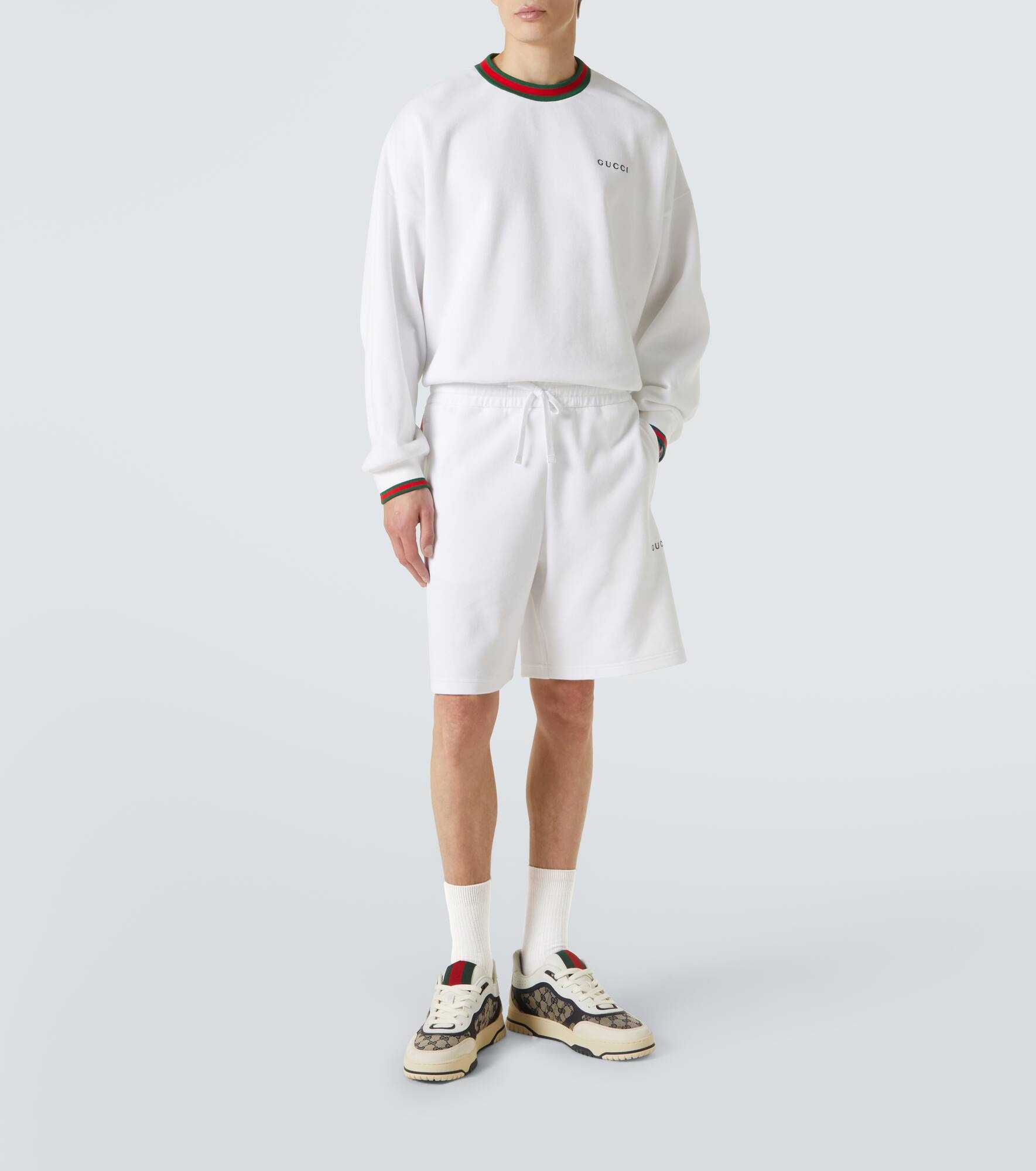 Logo cotton-blend sweatshirt - 2