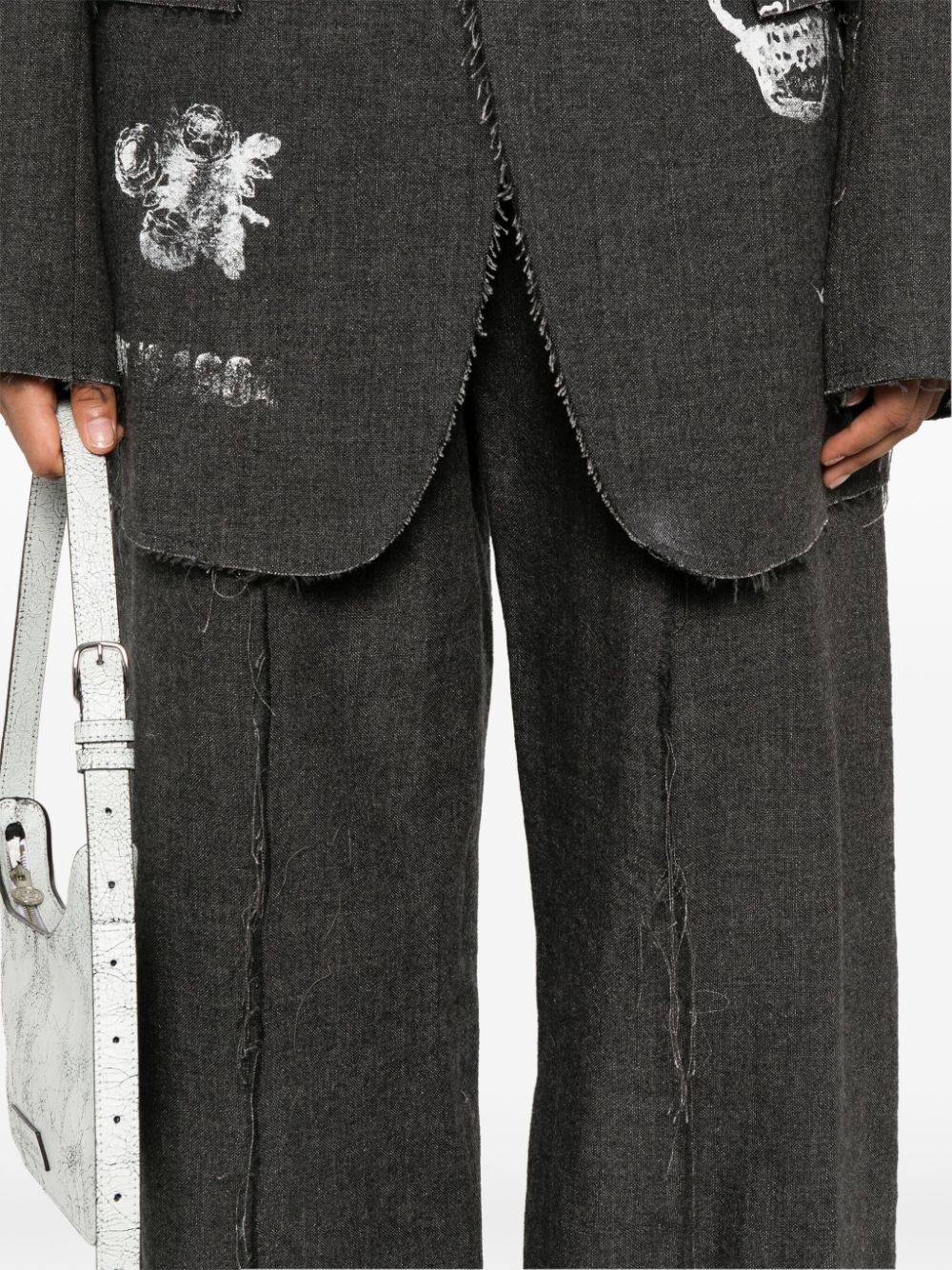 exposed seams trousers - 5