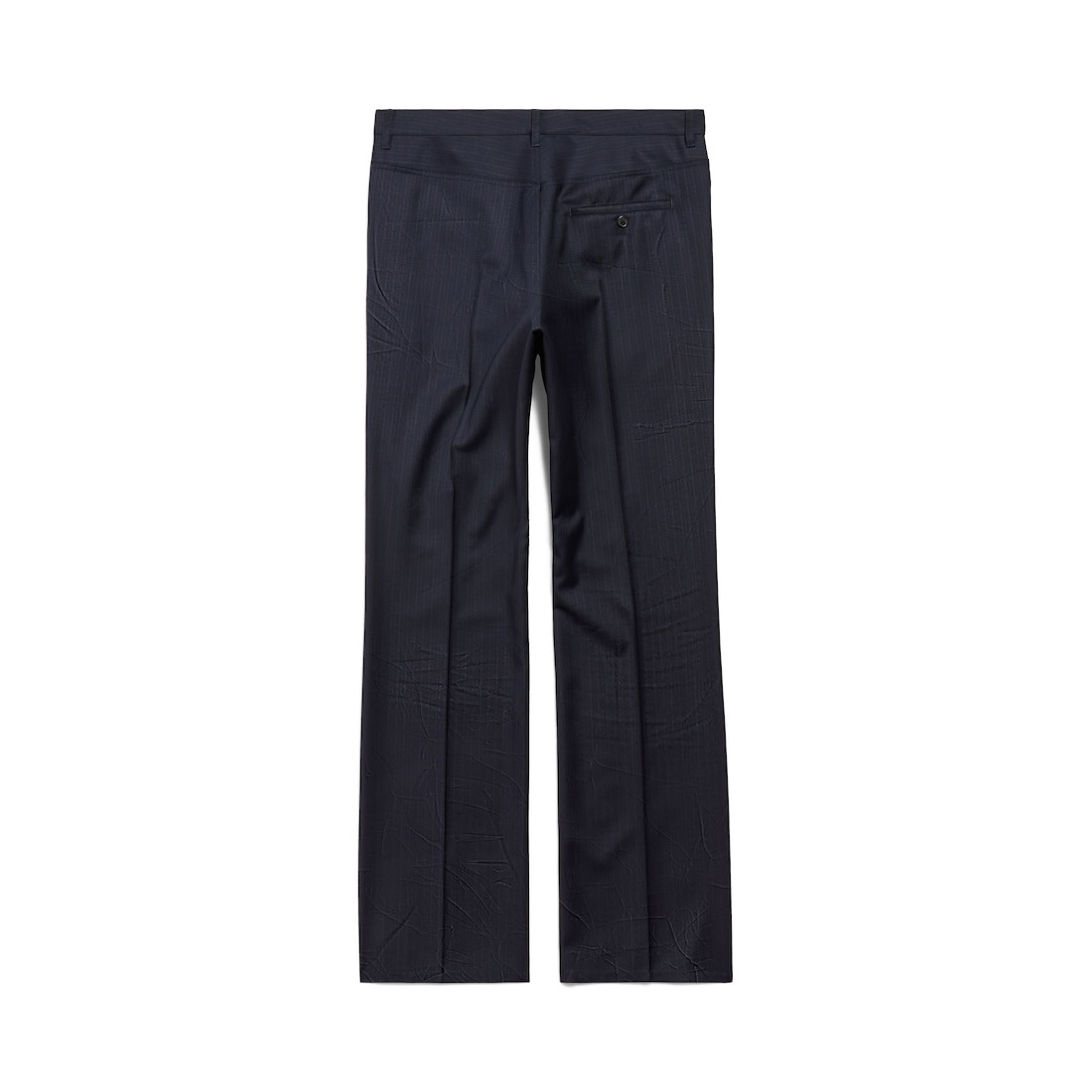 Men's Straight Tailored Pants in Dark Navy - 6