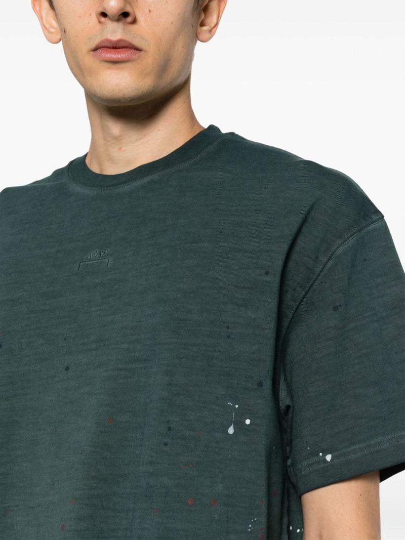 distressed cotton T-shirt 5