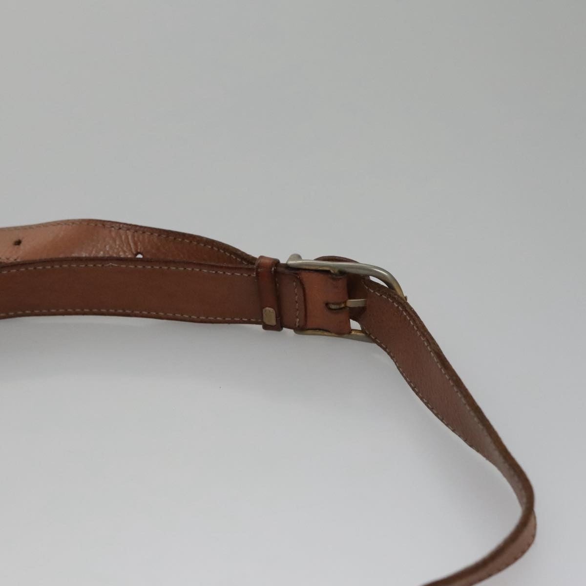 CELINE Macadam Canvas Shoulder Bag Pvc Leather Brown Gold - 8