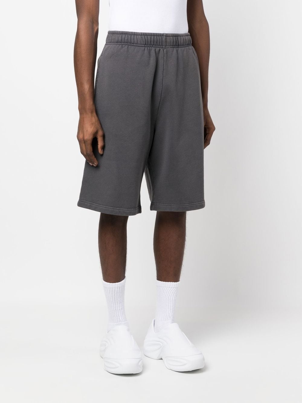 logo-print elasticated track shorts - 3