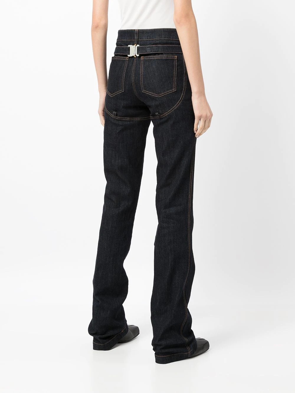 mid-rise bootcut jeans - 4