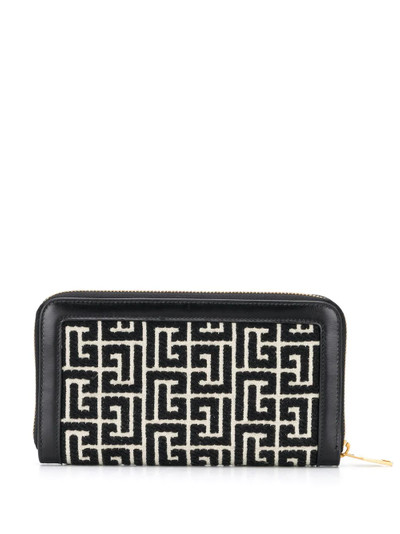 Balmain monogram jacquard wallet outlook