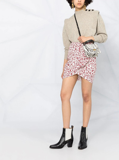 Isabel Marant Étoile abstract print wrap skirt outlook