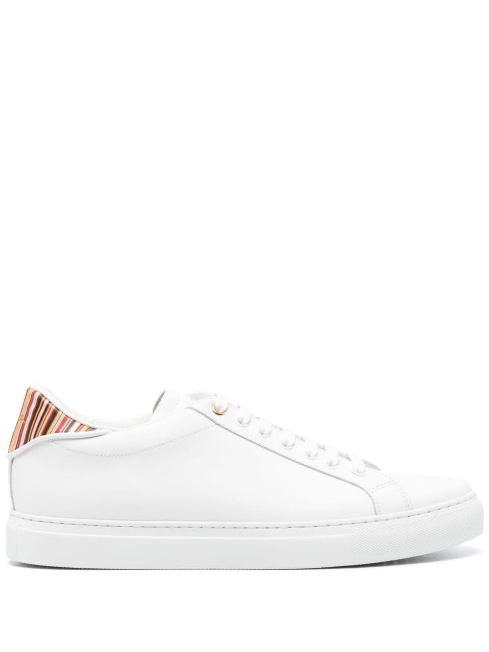 Beck  signature-stripe leather sneakers - 1