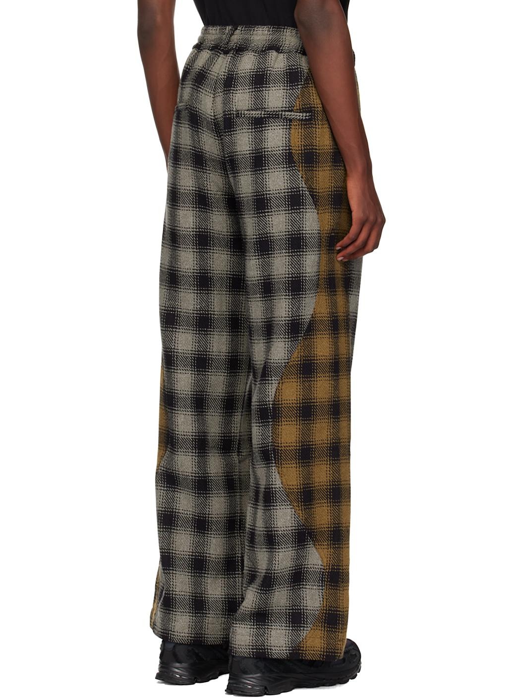 Black & Gray Relaxed Lounge Pants - 3