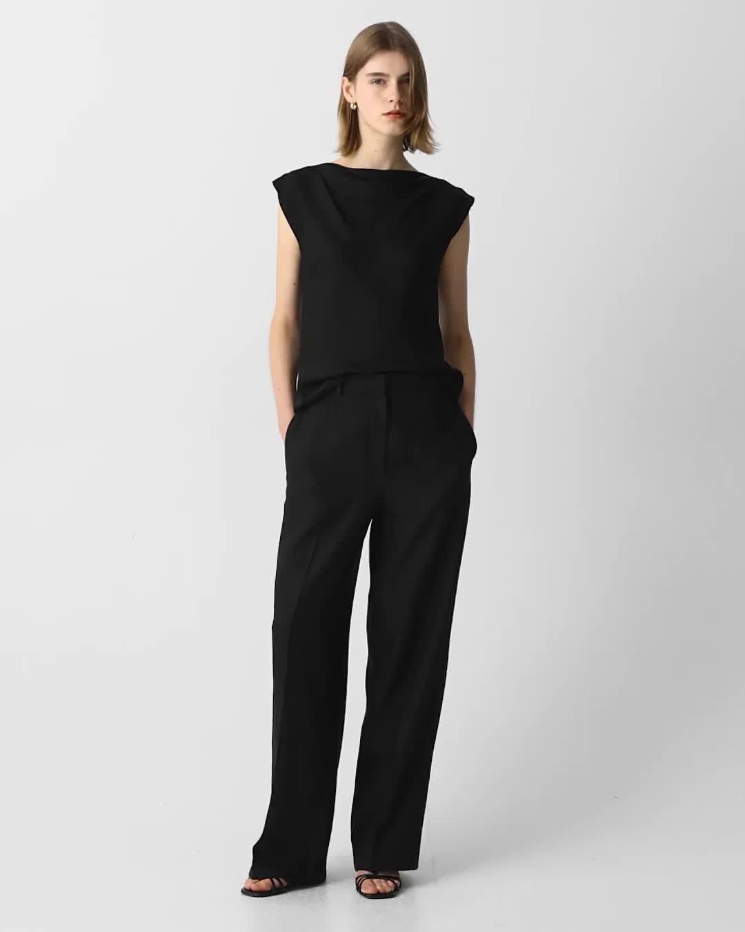 Straight Pant in Linen-Viscose - 6