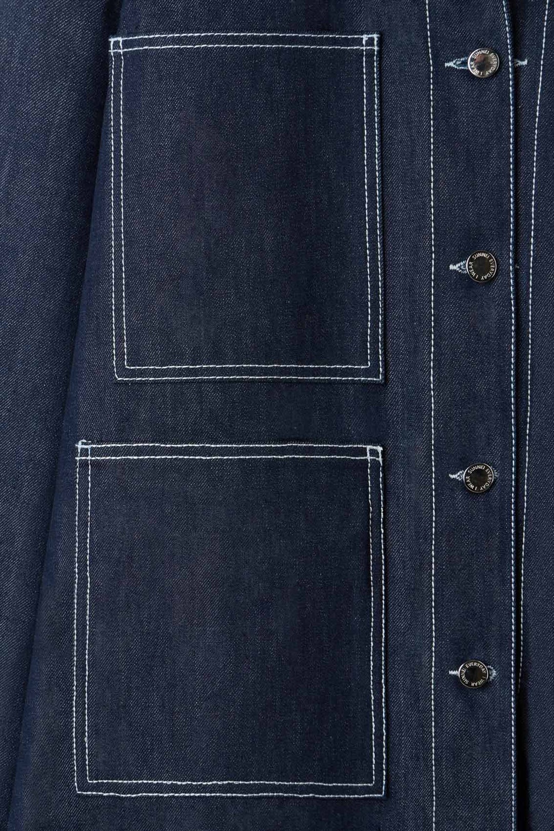 BELLIDENTRO REVERSIBLE JACKET / denim & blue stripes - 7