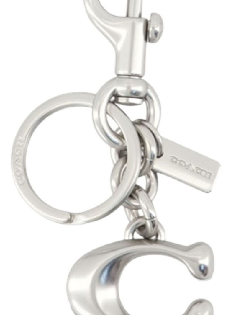 COACH Keyfobs logo-plaque keyring outlook