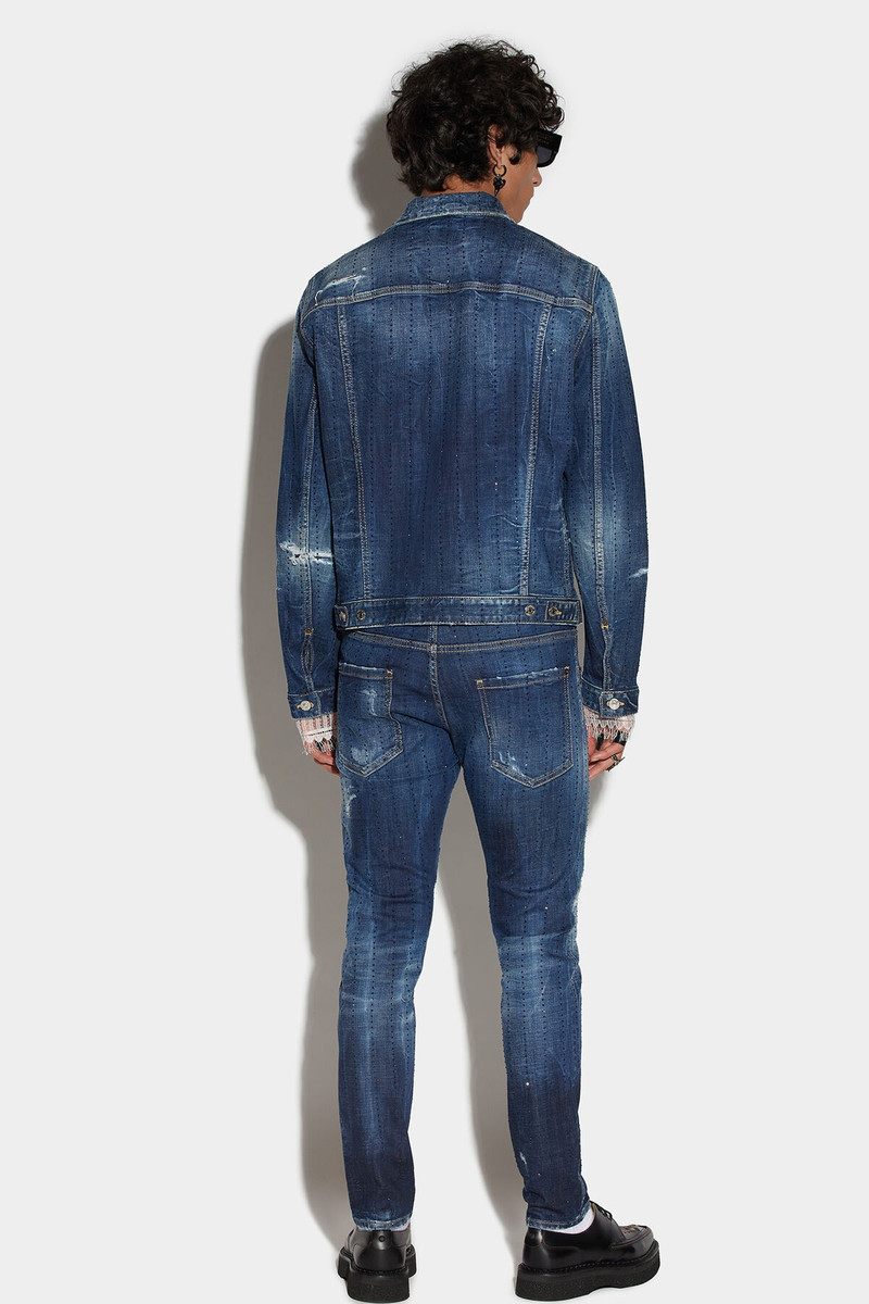 DSQUARED2 DARK SPARKLE WASH SKATER JEANS outlook