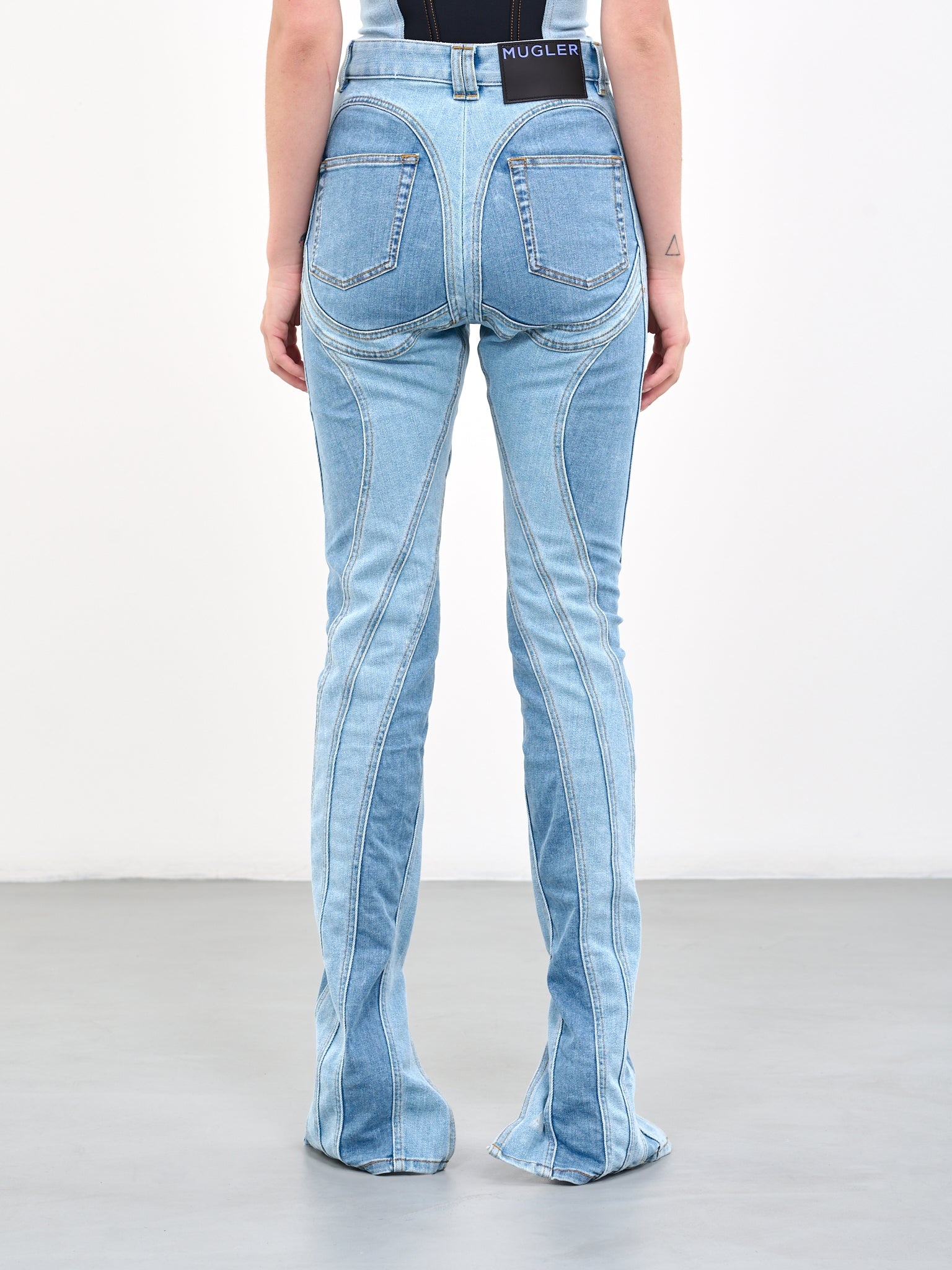 Slit Spiral Jeans - 3