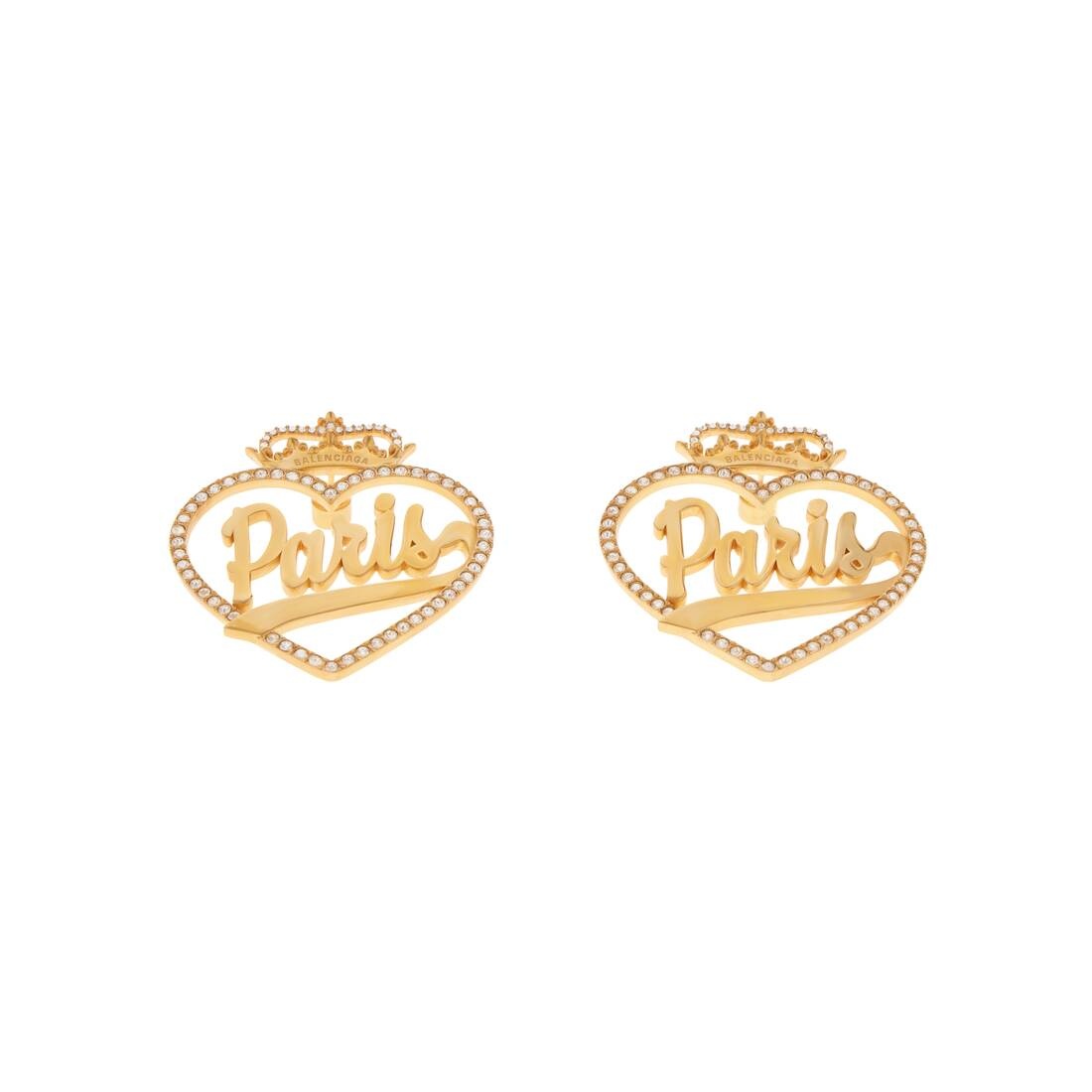 Paris Souvenir Enjoy Earrings in Gold - 1