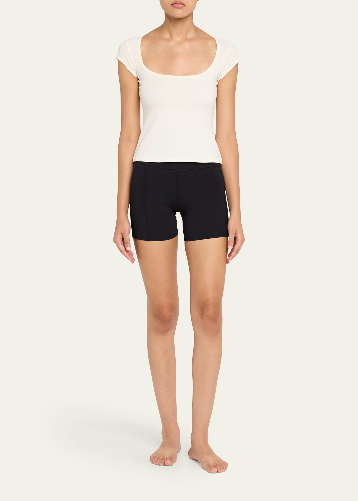 Scoop-Neck Cotton Jersey Tee - 2