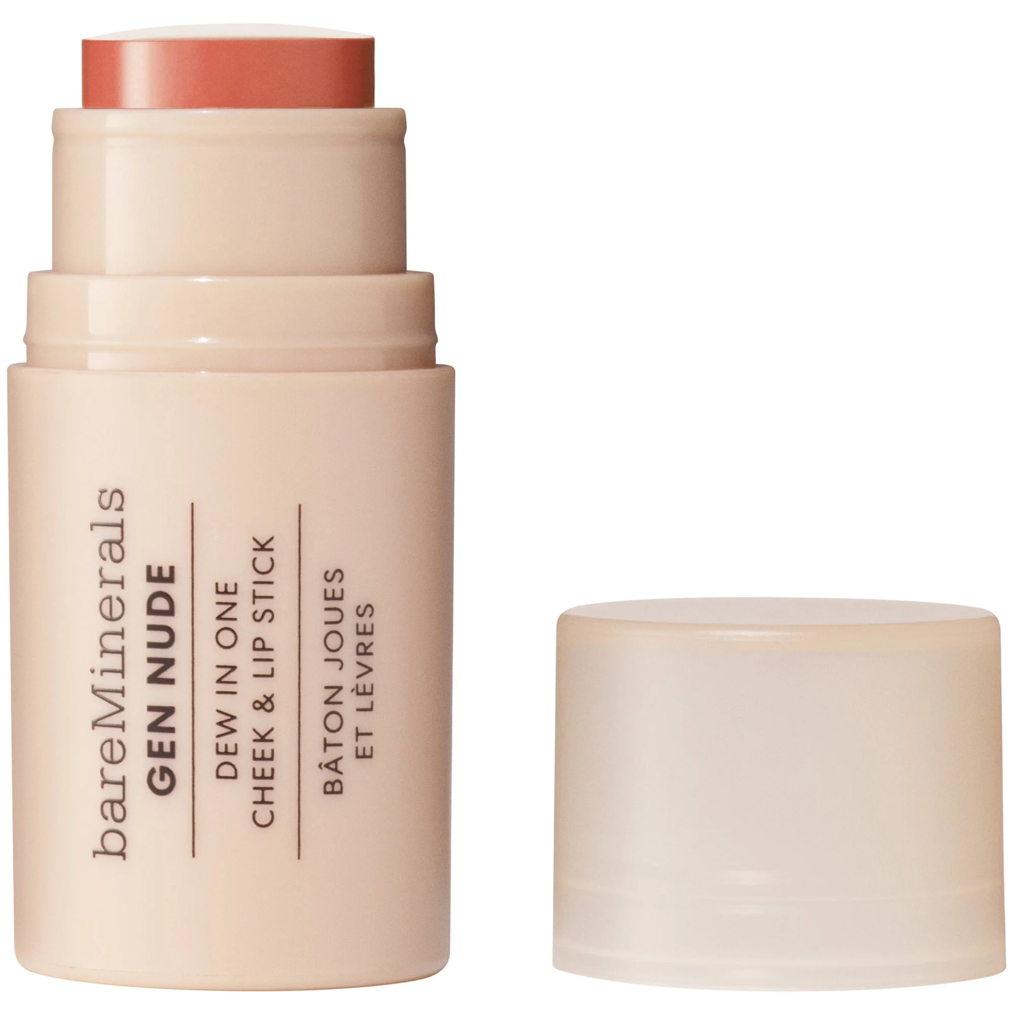 bareMinerals GEN NUDE Dew In One Cheek & Lip Stick - Just Peachy - 1