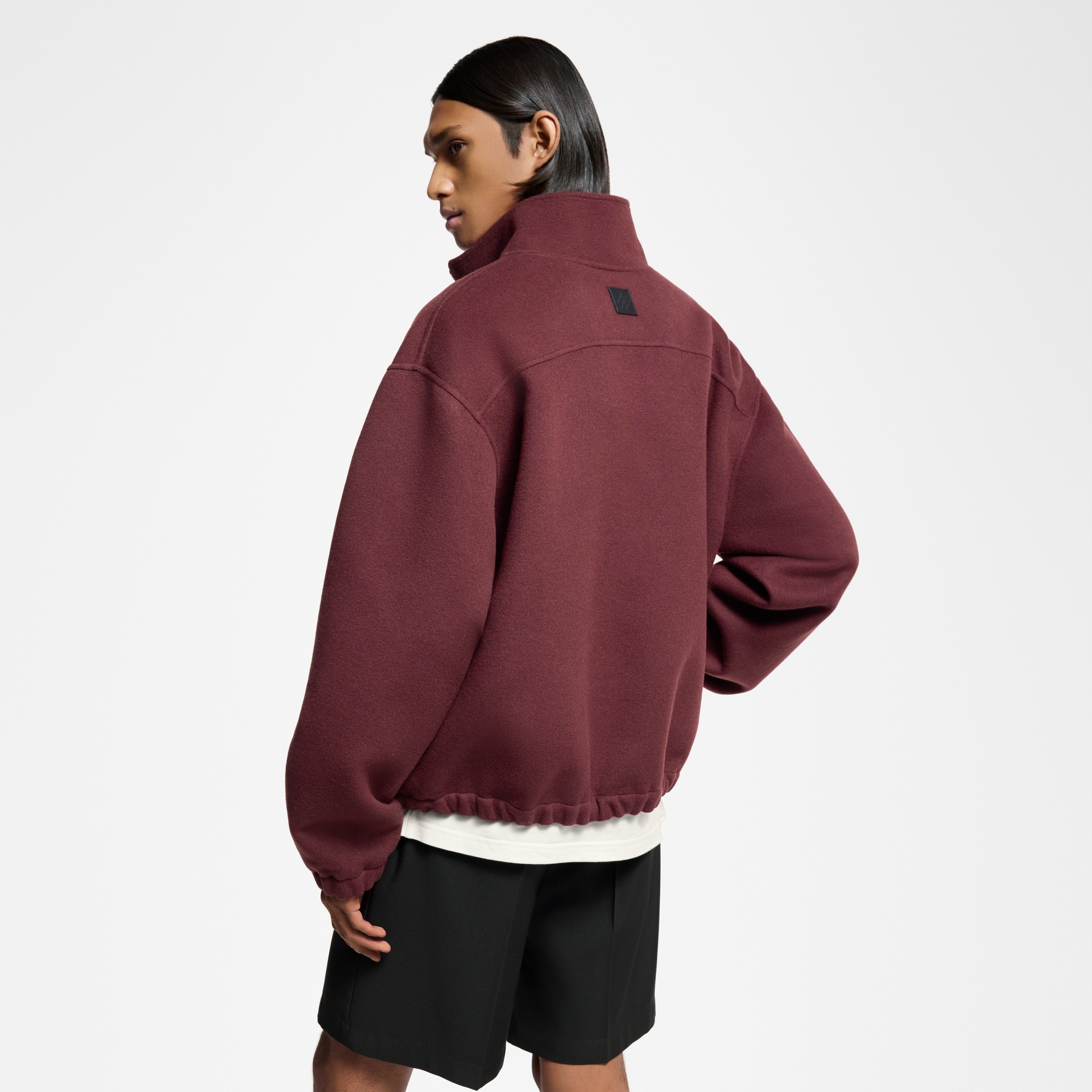 Double Face Wool-Silk Blend Pullover - 5