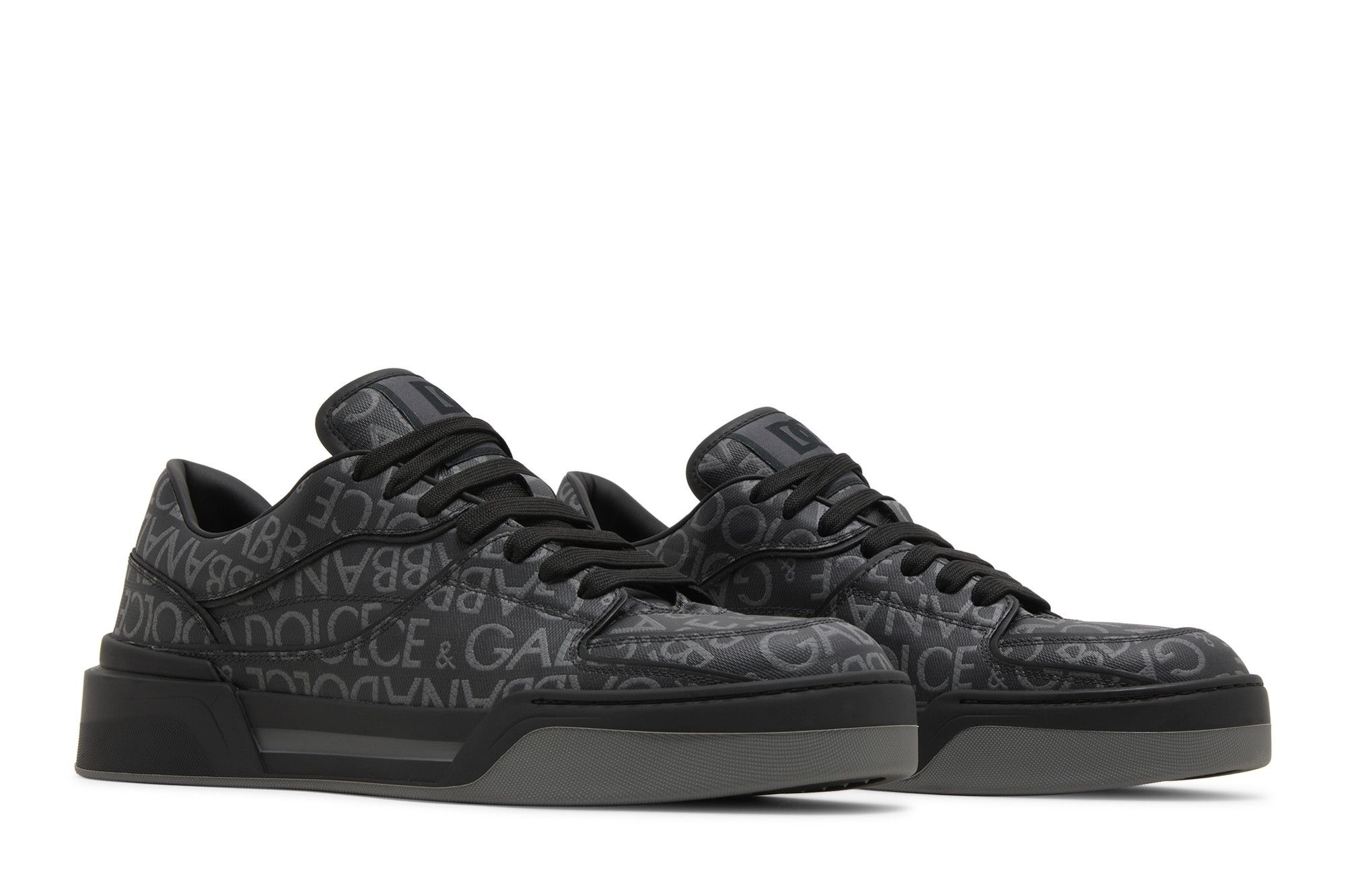 Dolce & Gabbana New Roma Low 'Allover Jacquard Logo - Black' - 8