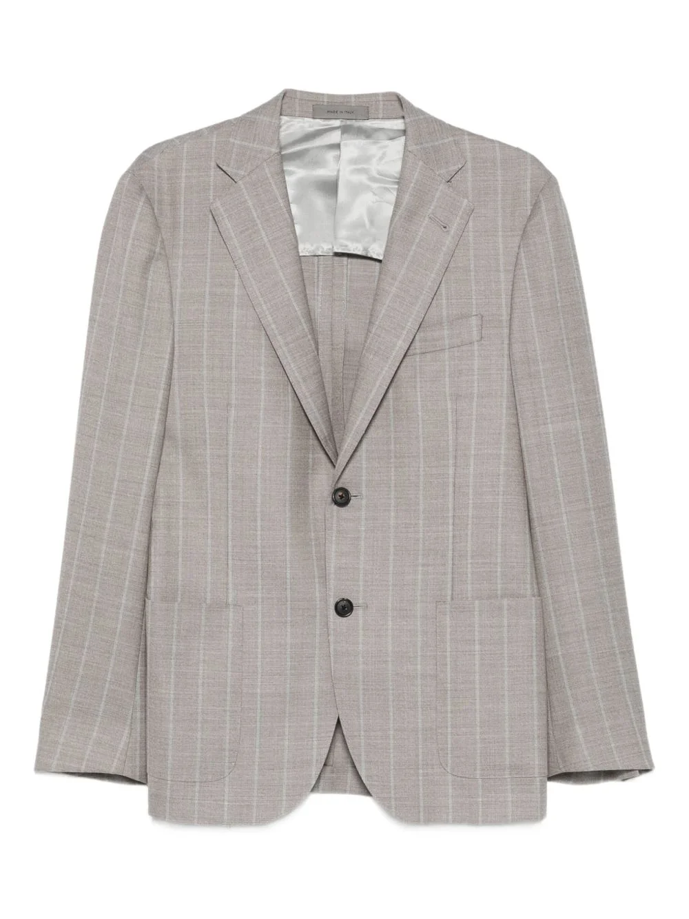 pinstripe-print buttoned suit - 1
