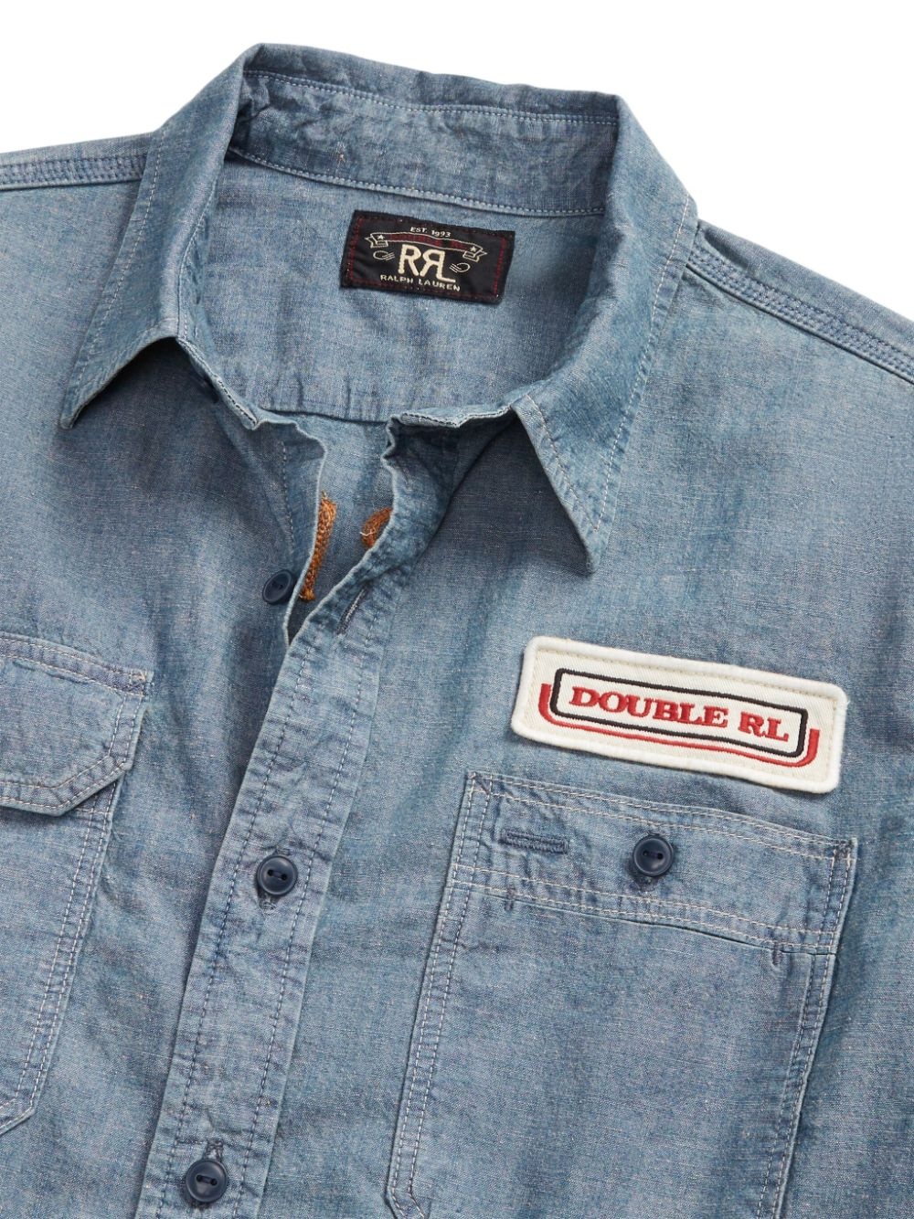 appliquÃ© chambray shirt - 3
