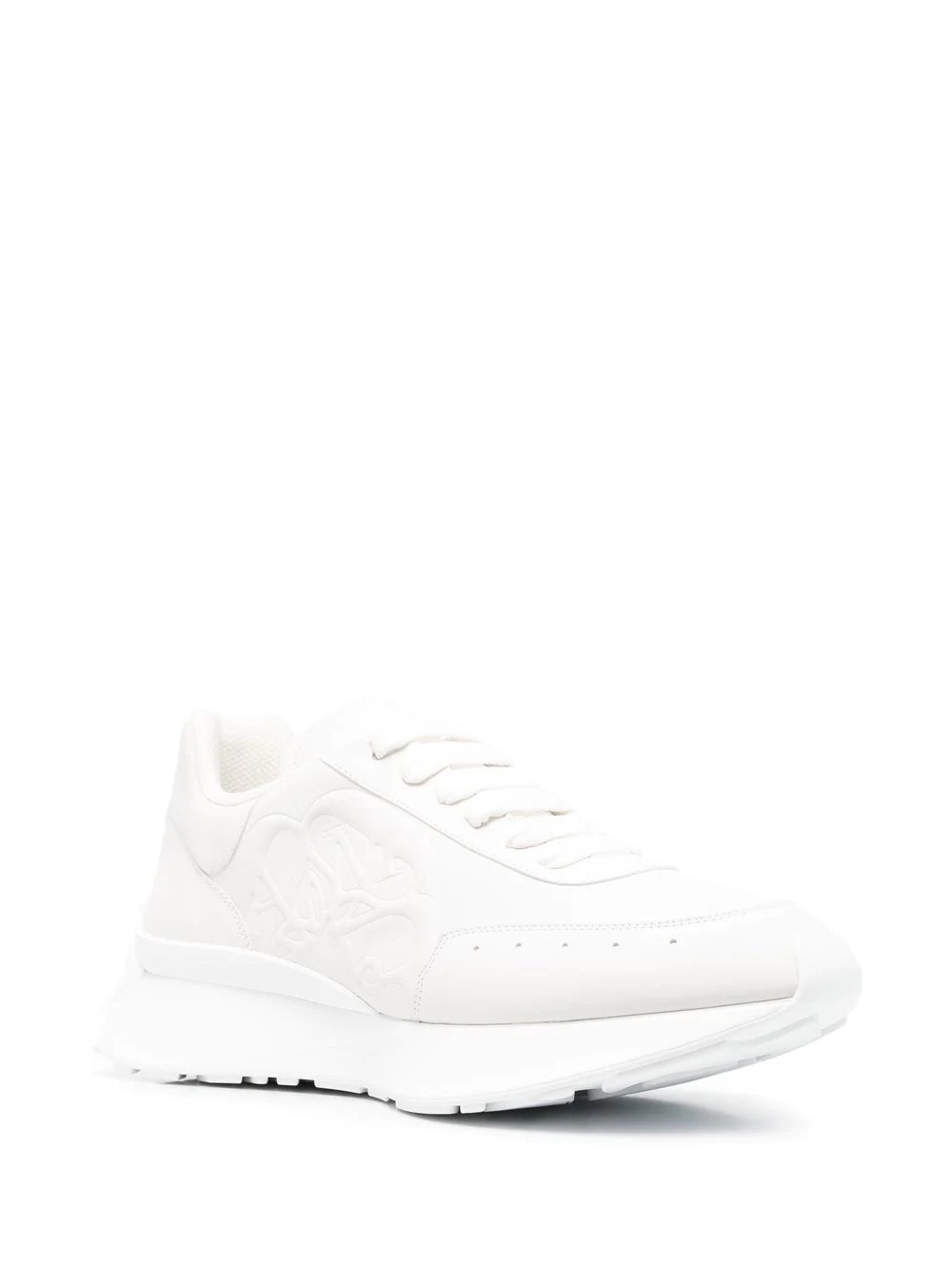 leather low-top sneakers - 2
