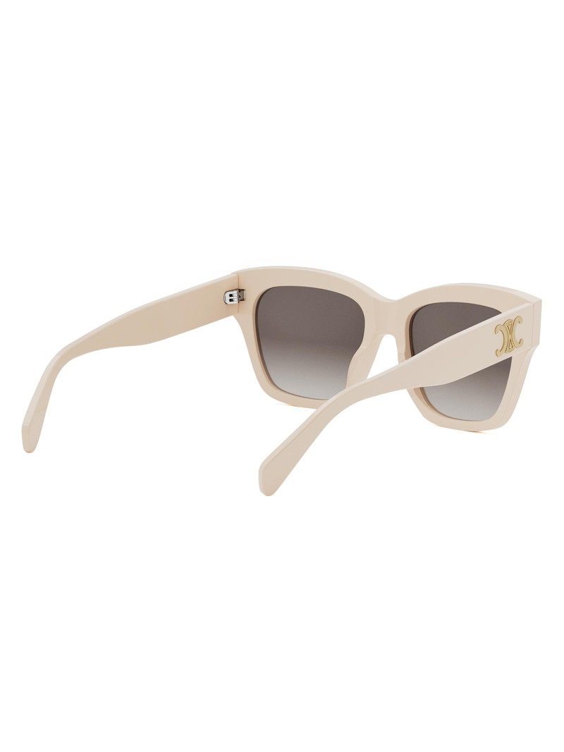 Women's Triomphe 55MM Geometric Sunglasses - Cream Brown Gradient 6