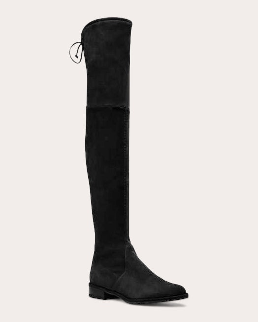 Lowland Stretch-Suede Over-the-Knee Boot - 2