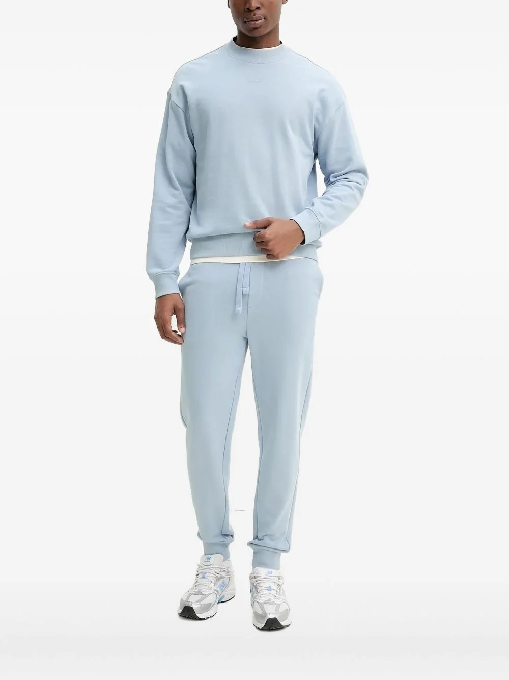 logo-print cotton sweatshirt - 1