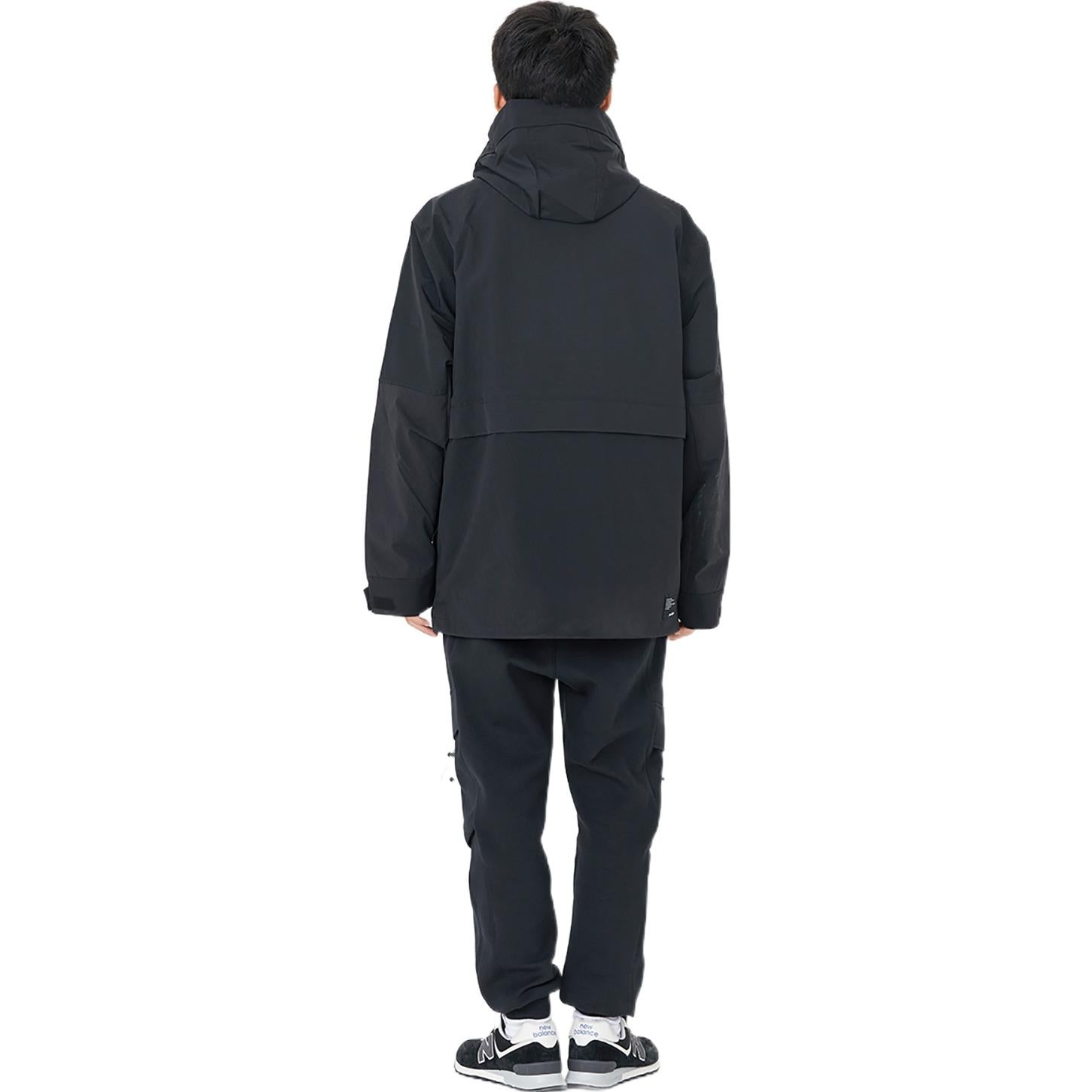 New Balance Hooded Mid Down Jacket 'Black' AMJ23315-BK - 4