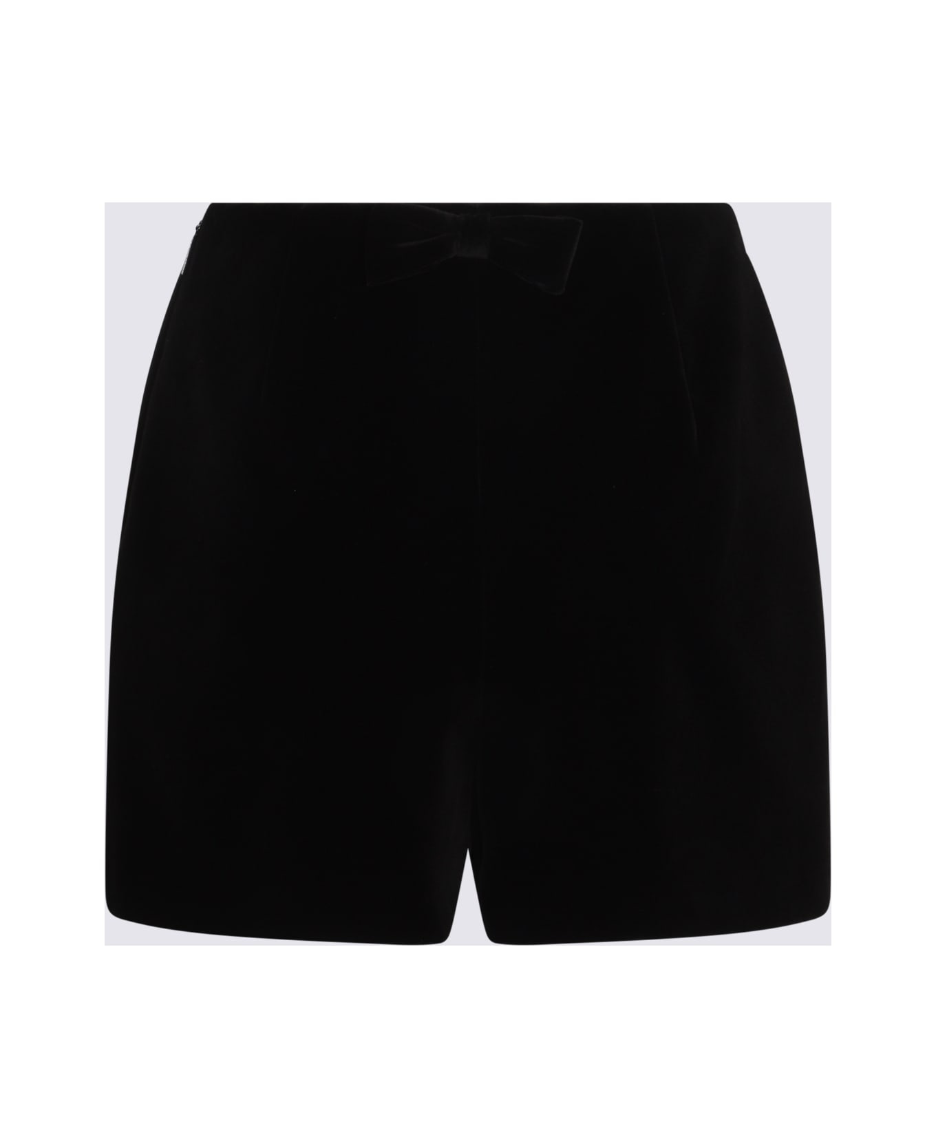 Black Cotton Shorts - 2