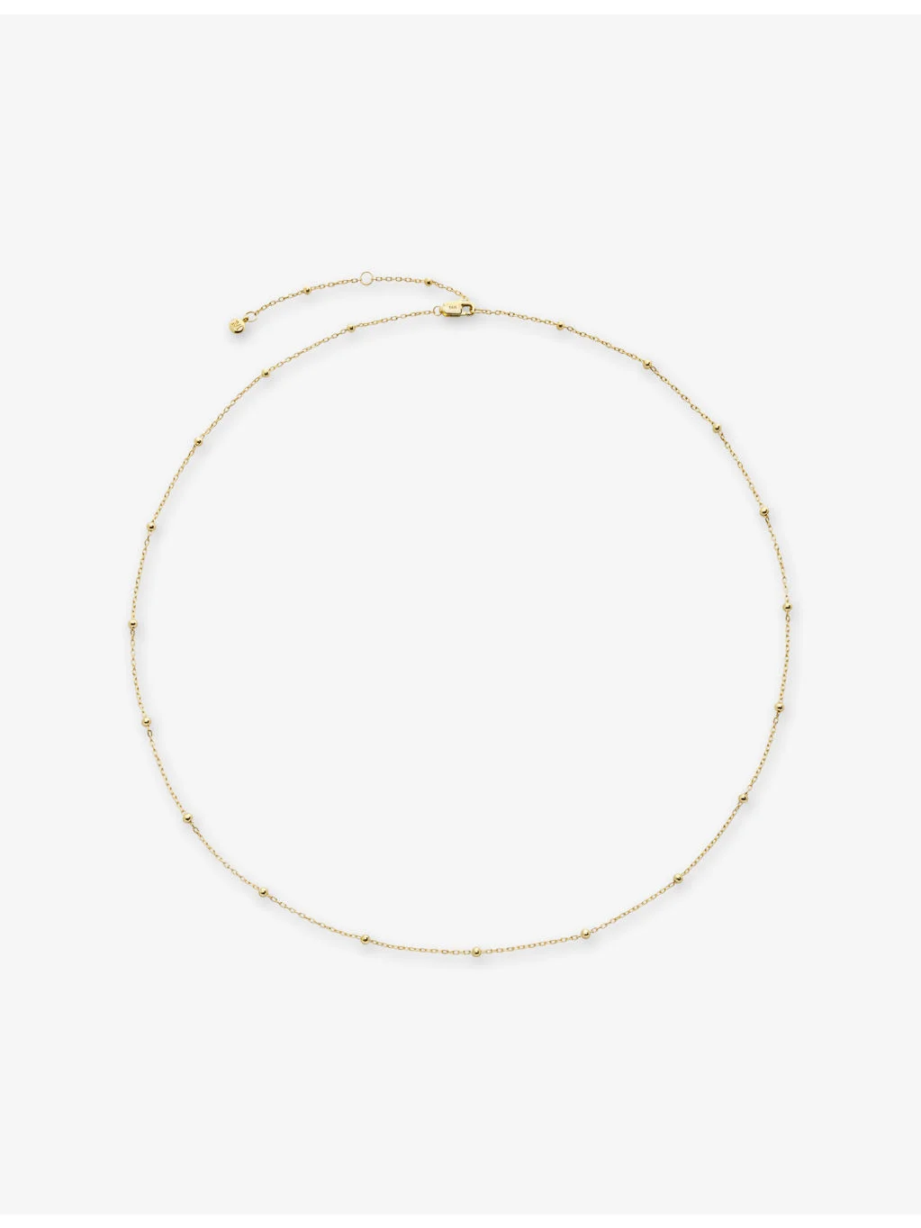 Beaded 14ct Yellow-Gold Chain Necklace - 1