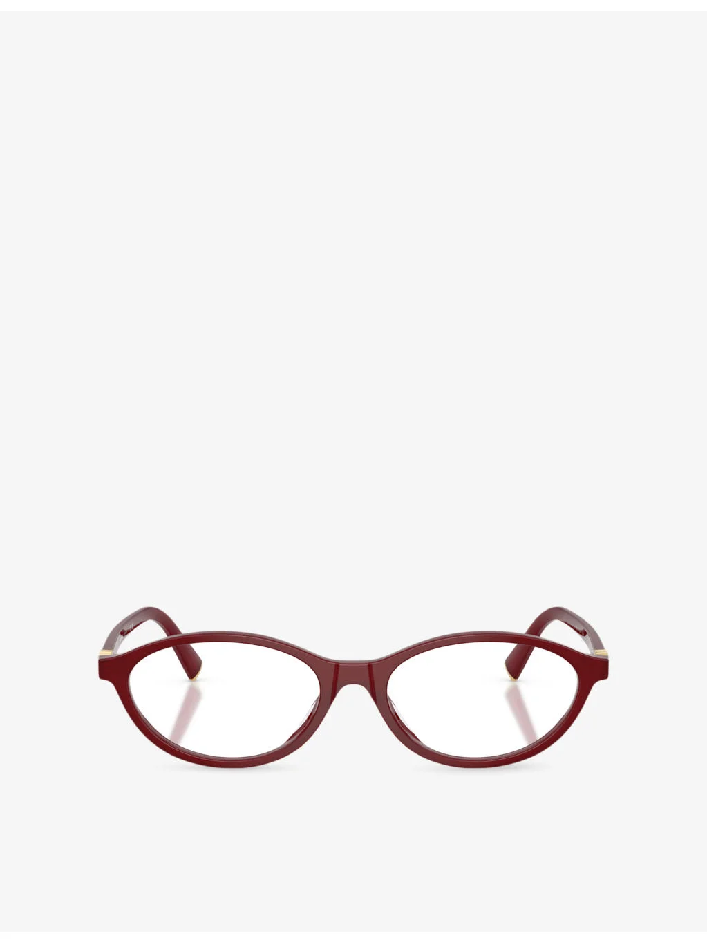 MU 09XV Oval-Frame Acetate Optical Glasses - 1