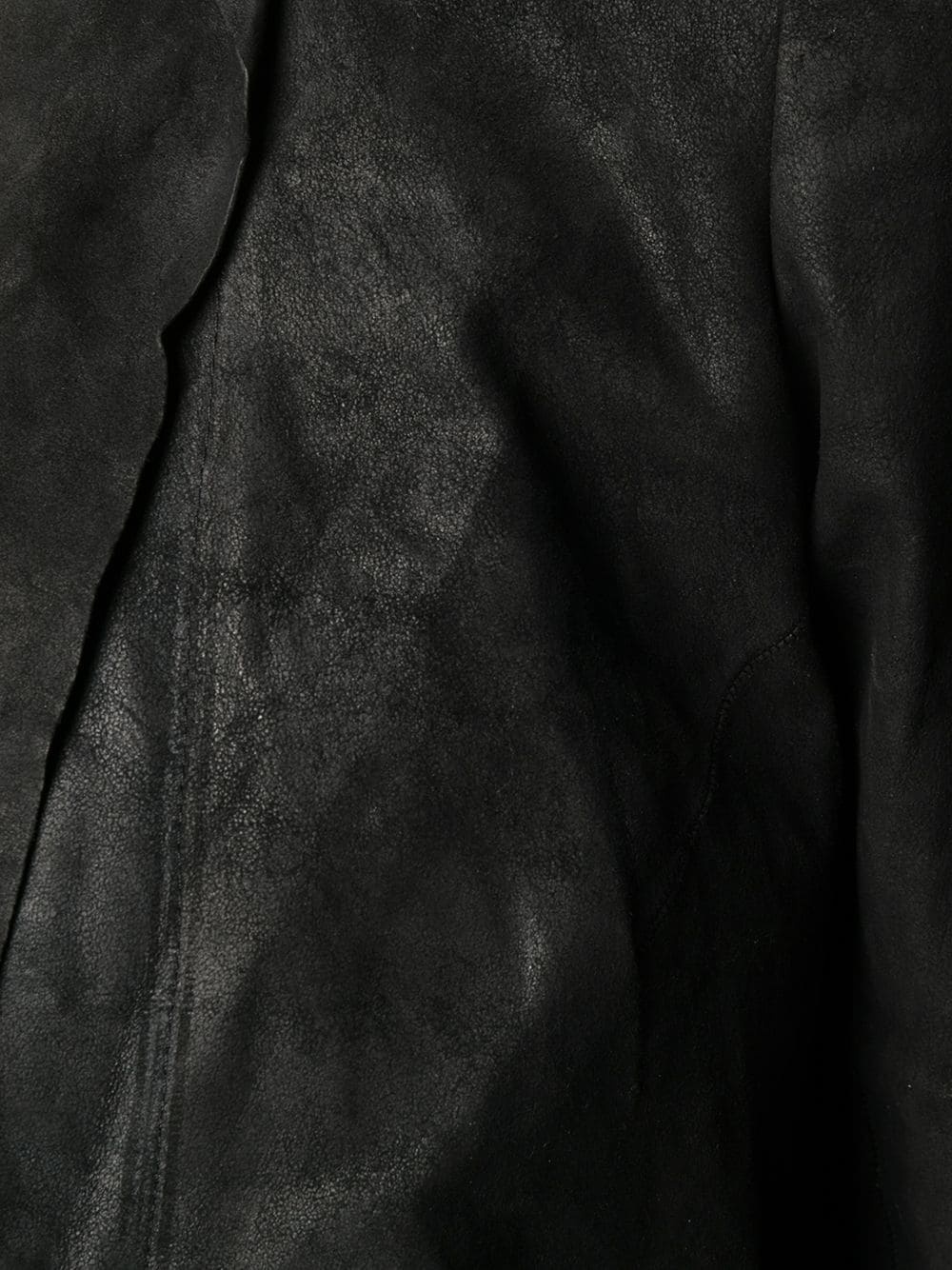 long creased-effect coat - 5